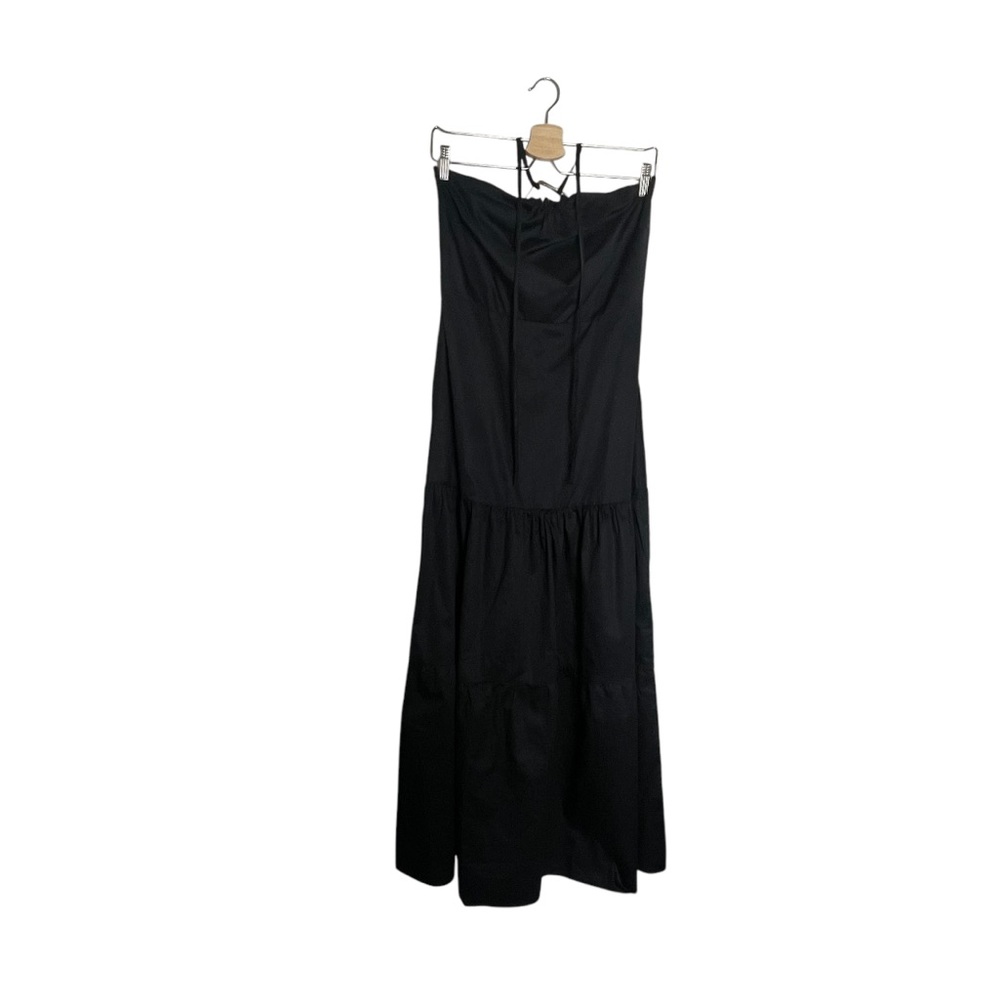 Boston Proper Halter Tiered Poplin‎ Maxi Dress Size 8 - Picture 3 of 8